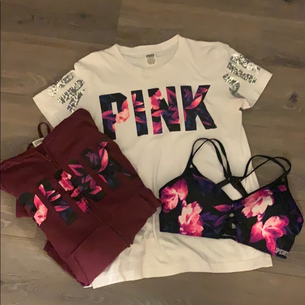 Victoria secret pink matching set